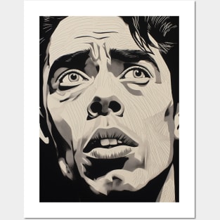 Jacques Brel - magnifique portrait (rare) Posters and Art